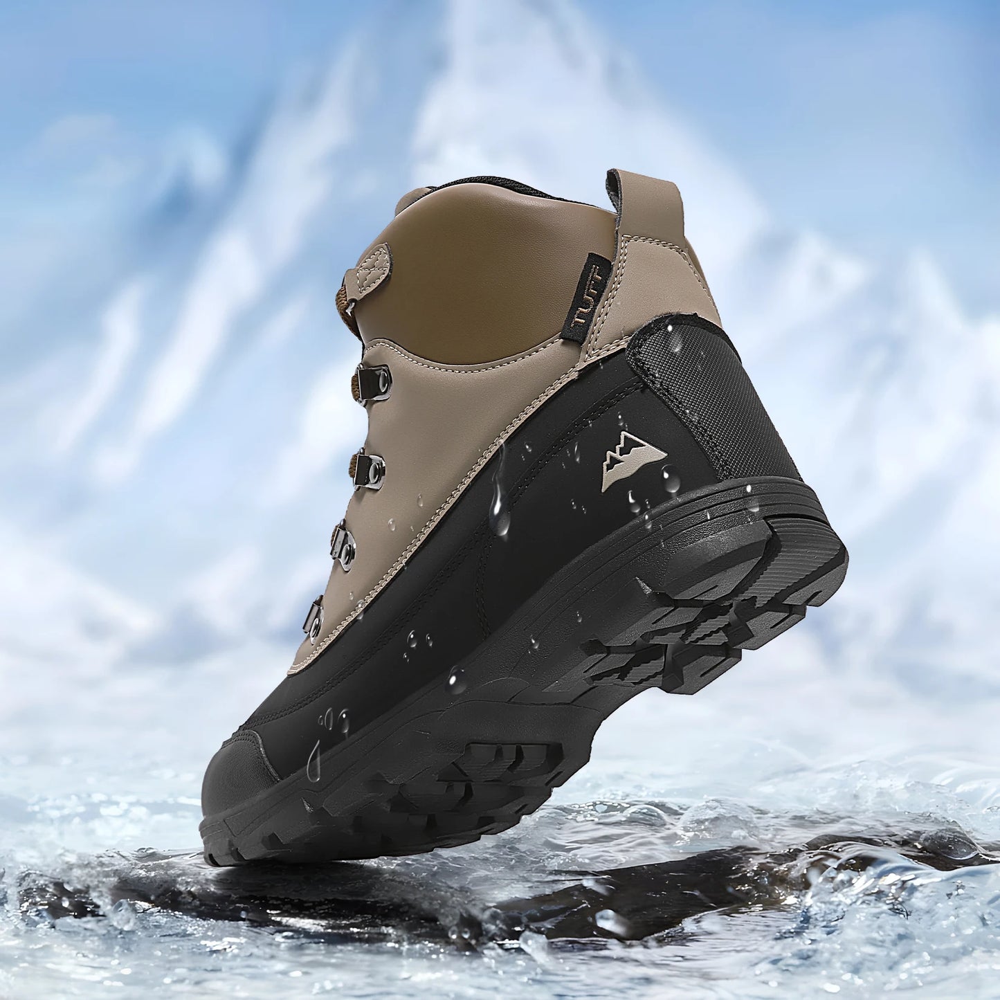 Men's Hiking Boots High Tops Comfortable Lace-up Sports Boots Outdoor Hiking Shoes
