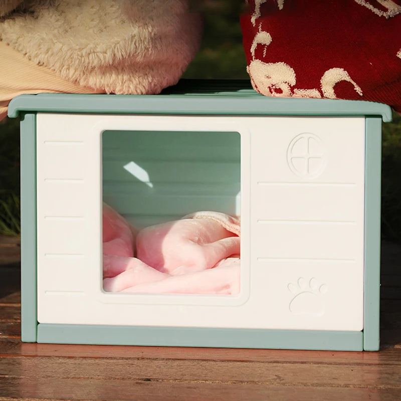 HOOPET Cat Litter Cat House Cottage Summer Outdoor Rainproof Dog Kennel Cat House Stray Cat Outdoor Nests