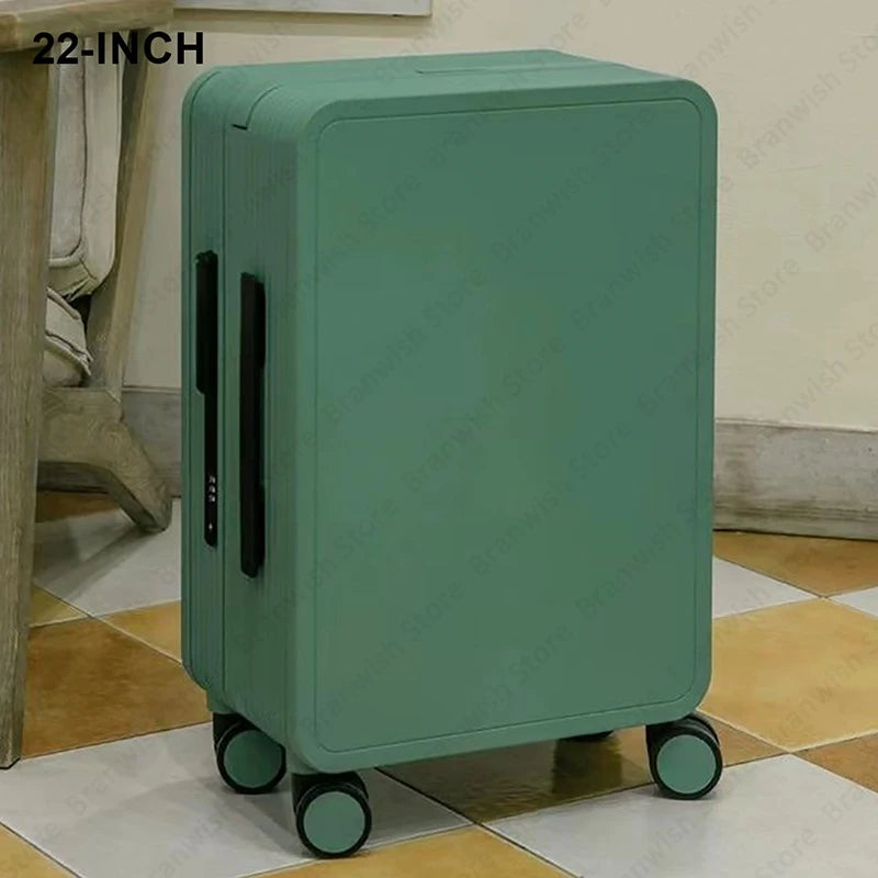 Basics Suitcase Trolley Case With TSA Lock Travelling Suitcase Wide Trolley Luggage With Spinner Wheels 22Inch Rolling Luggage