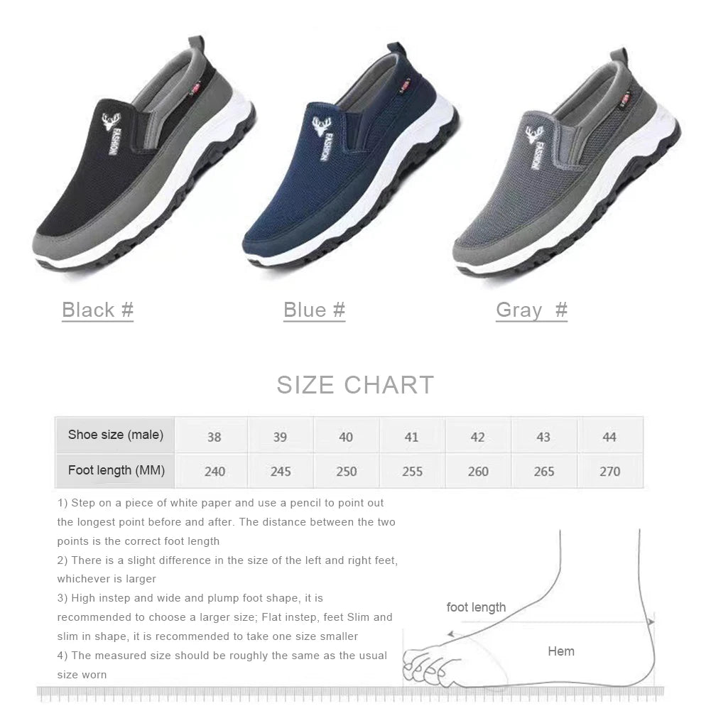 Men Penny Boat Shoes Sports Shoes Slip On Running Hiking Sneakers Non-Slip Comfortable for Outdoor Activity Hiking Walking