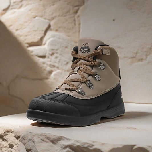 Men's Hiking Boots High Tops Comfortable Lace-up Sports Boots Outdoor Hiking Shoes