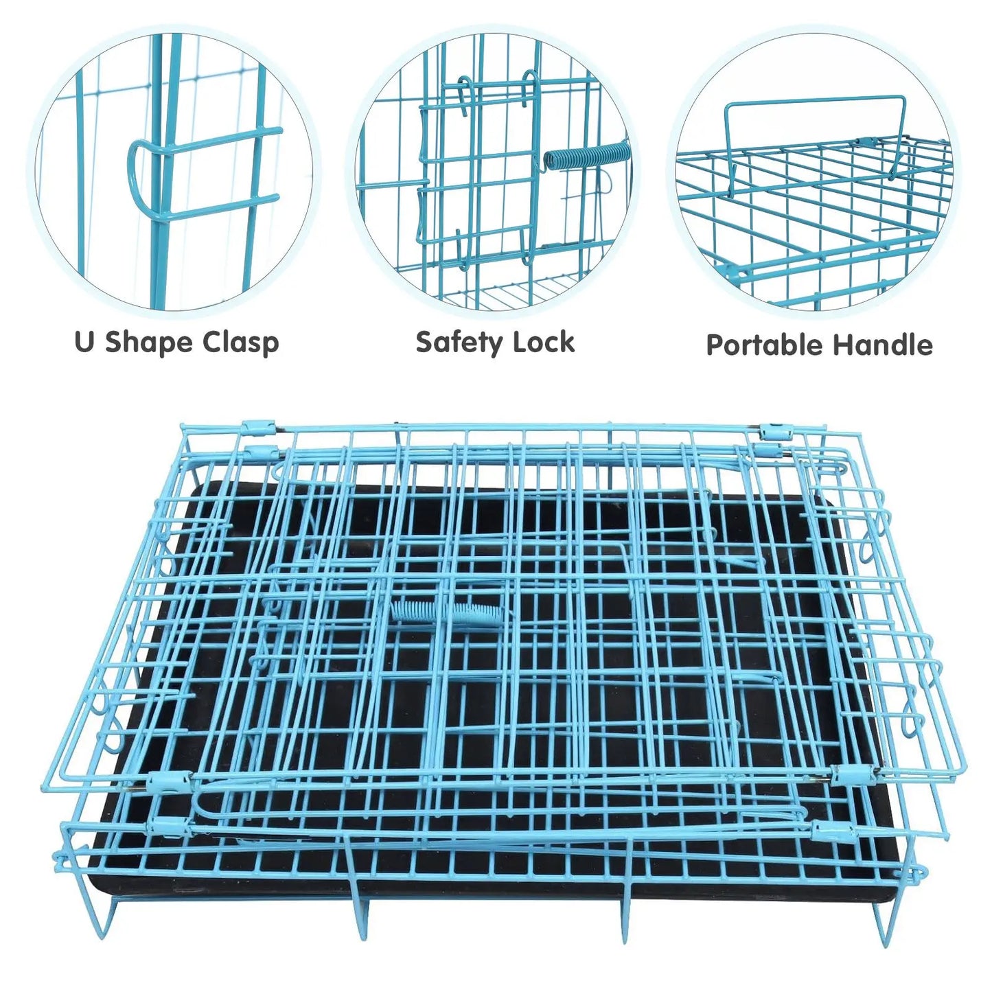 Pet Cage House Small Dog Kennel Indoor Metallic Line Folding Child Cages for Dogs