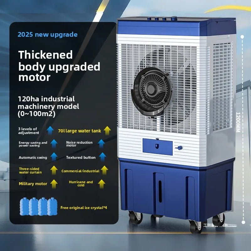 Fan Refrigeration Household Air Cooler Small Water Cooling  Mobile Industrial Water Air Conditioner Kitchen Air Conditioner Fan