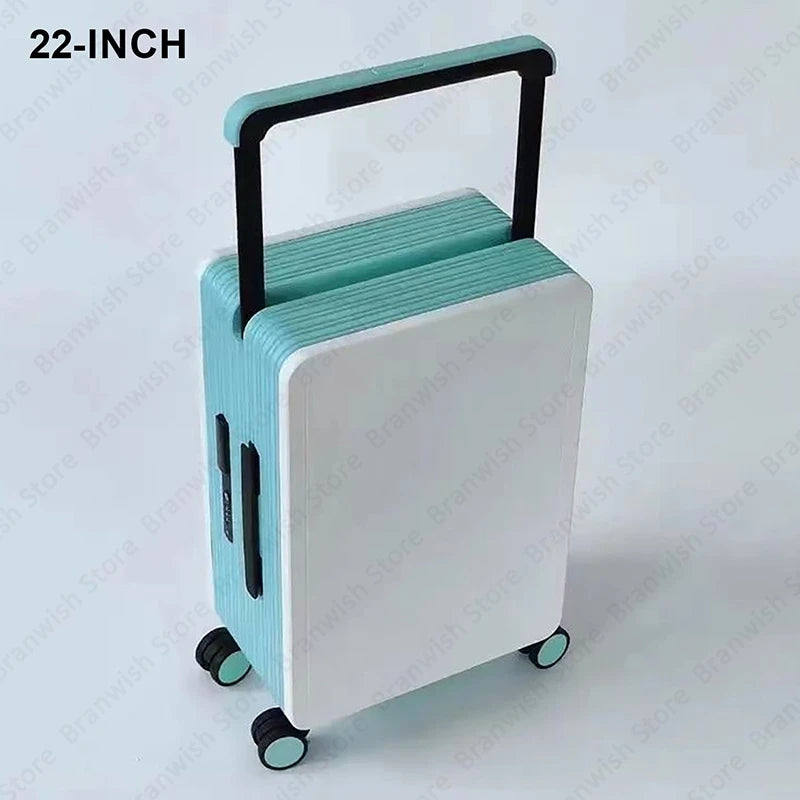 Basics Suitcase Trolley Case With TSA Lock Travelling Suitcase Wide Trolley Luggage With Spinner Wheels 22Inch Rolling Luggage