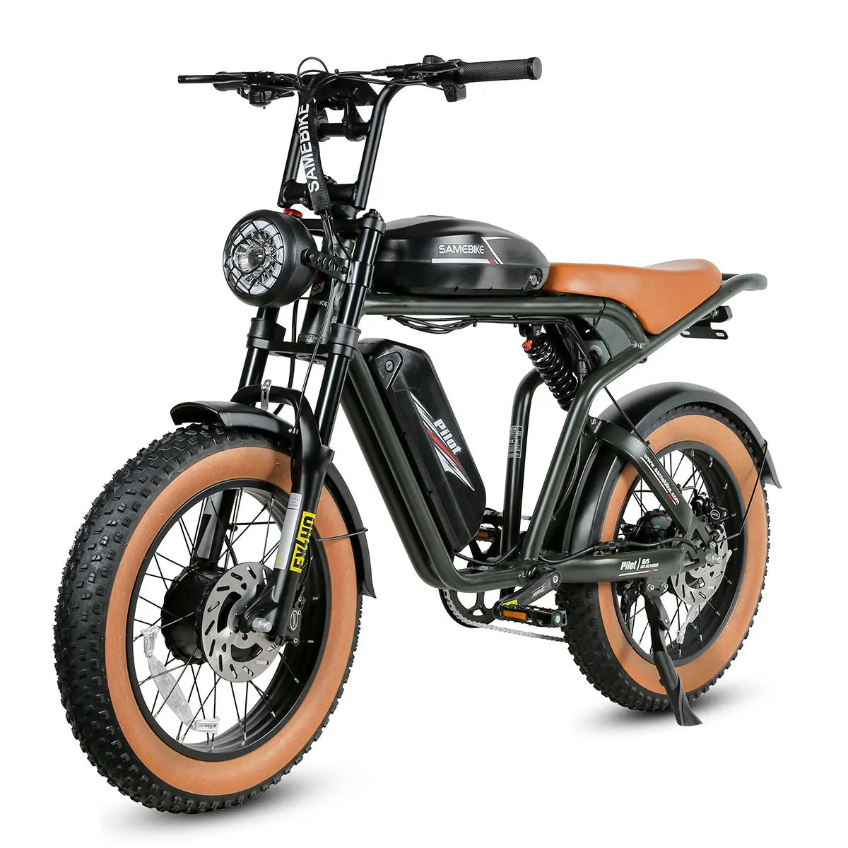 SAMEBIKE Electric Bicycle M20-III 20" 48V 32AH 2000W Motor Electric  Bike 60KM/H Max Speed Motorcycle Style E-bike