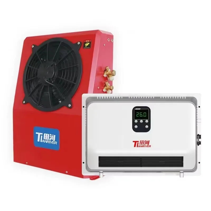 12V Split Electric Mini Parking Air Conditioner Cabin Cooling for Cars Trucks and Vans 24V Auto Parking Conditioner