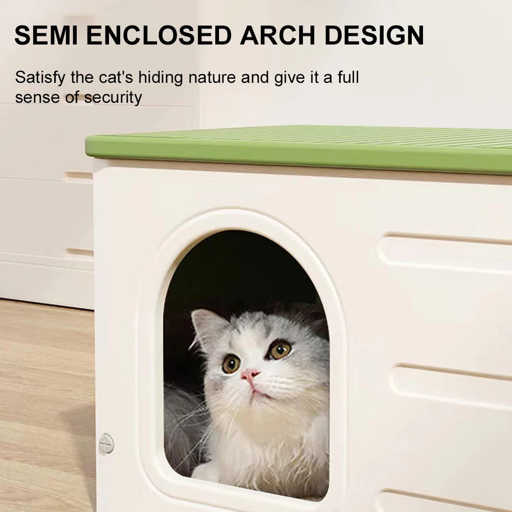 Cat Dog Nest Windproof Rainproof Cozy House for Small Pets Four Seasons Universal Shelter Stray Waterproof Pet Shelter