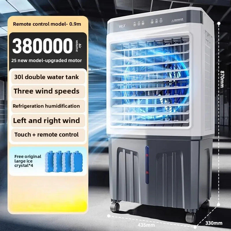 Fan Refrigeration Household Air Cooler Small Water Cooling  Mobile Industrial Water Air Conditioner Kitchen Air Conditioner Fan