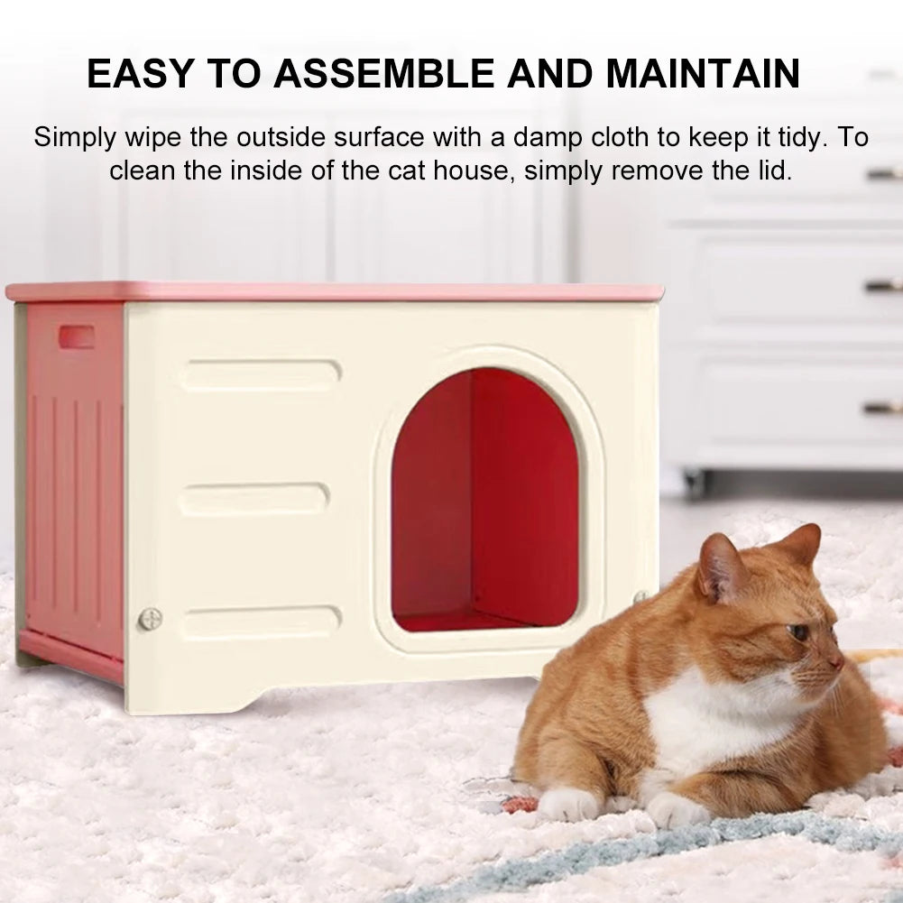 Cat Dog Nest Windproof Rainproof Cozy House for Small Pets Four Seasons Universal Shelter Stray Waterproof Pet Shelter