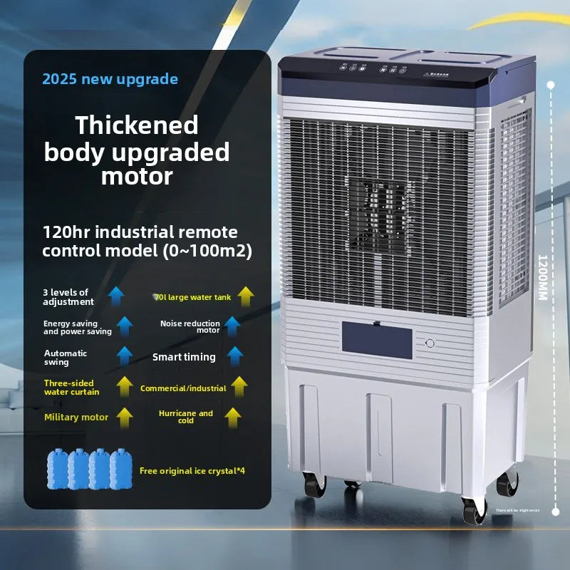 Fan Refrigeration Household Air Cooler Small Water Cooling  Mobile Industrial Water Air Conditioner Kitchen Air Conditioner Fan