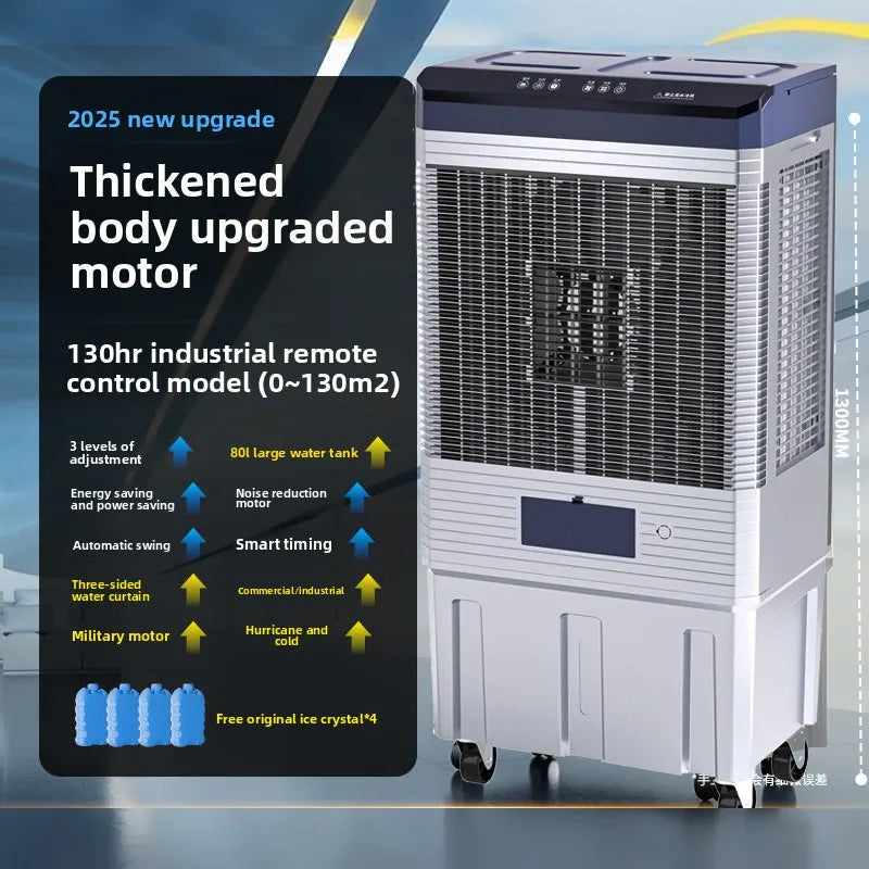 Fan Refrigeration Household Air Cooler Small Water Cooling  Mobile Industrial Water Air Conditioner Kitchen Air Conditioner Fan